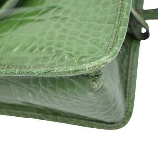 PRADA | Green St. Cocco Lucido Bauletto Top Handle Bag
