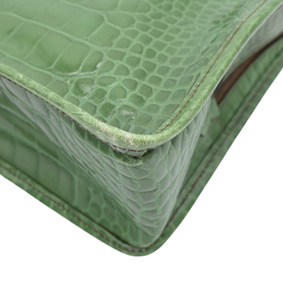 PRADA | Green St. Cocco Lucido Bauletto Top Handle Bag
