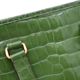 PRADA | Green St. Cocco Lucido Bauletto Top Handle Bag