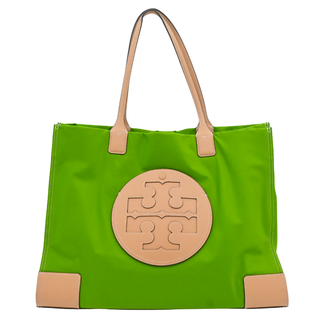 Ella Lime Green Nylon Tote Bag