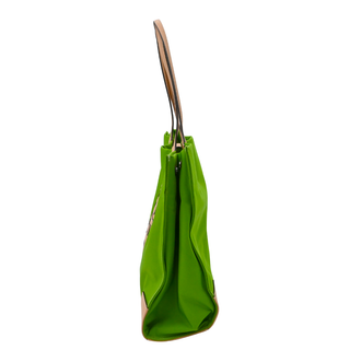 Ella Lime Green Nylon Tote Bag