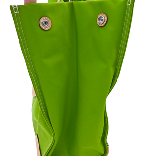 Ella Lime Green Nylon Tote Bag