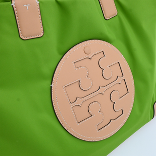Ella Lime Green Nylon Tote Bag