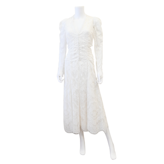Annalee White Lace Midi Dress