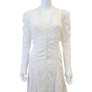 Annalee White Lace Midi Dress