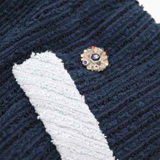 CHANEL | Navy White Fantasy Tweed Shift Dress