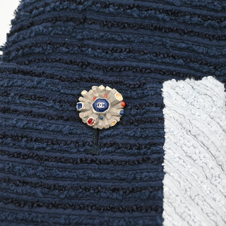 CHANEL | Navy White Fantasy Tweed Shift Dress