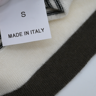 BRUNELLO CUCINELLI | Cashmere Striped Short Sleeve Sweater Top