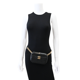CC Chic Affinity Caviar Leather Belt Bag