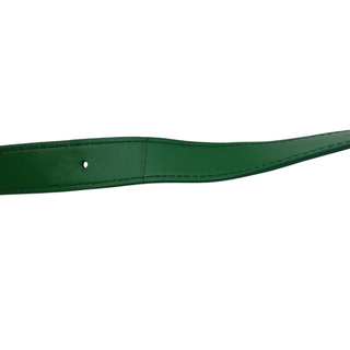 Green Padded Cassette Leather Crossbody Bag