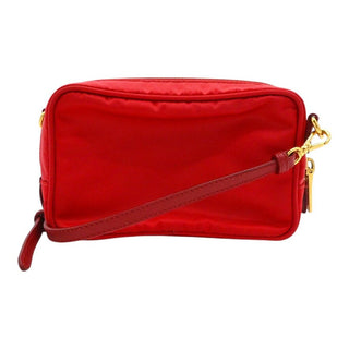 PRADA | Red Bow Tessuto Fiocco Nylon Crossbody Bag