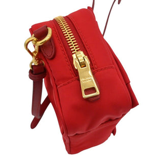 PRADA | Red Bow Tessuto Fiocco Nylon Crossbody Bag