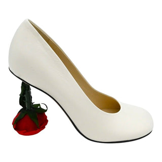 Toy Leather Rose Heel Pumps