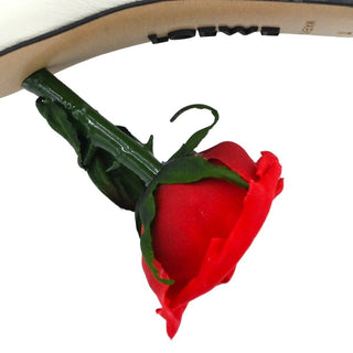 Toy Leather Rose Heel Pumps