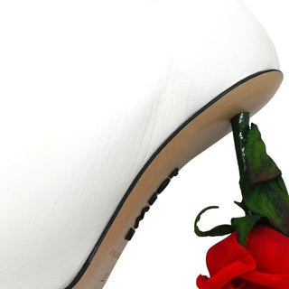 Toy Leather Rose Heel Pumps