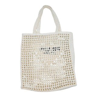 PRADA | White Crochet Tote Bag