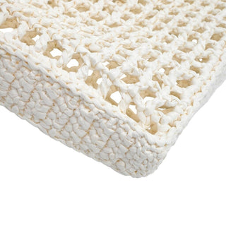 PRADA | White Crochet Tote Bag