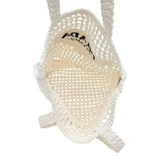 PRADA | White Crochet Tote Bag