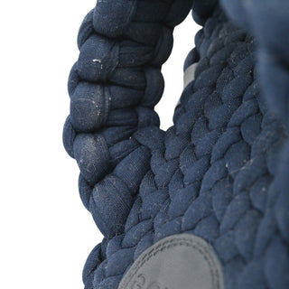 Navy Kamy Braided Slide Sandals