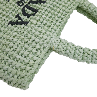 Mint Green Small Crochet Tote Bag