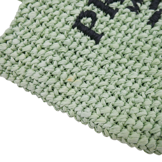Mint Green Small Crochet Tote Bag