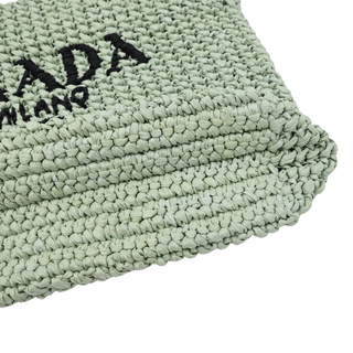 Mint Green Small Crochet Tote Bag