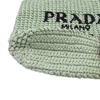 Mint Green Small Crochet Tote Bag