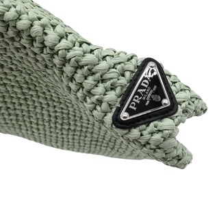 Mint Green Small Crochet Tote Bag
