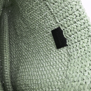 PRADA | Mint Green Small Crochet Tote Bag
