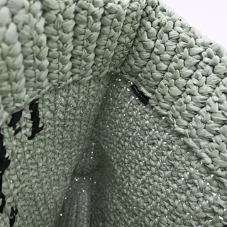 Mint Green Small Crochet Tote Bag