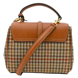 Mini 16 Tweed & Calfskin Top Handle Bag