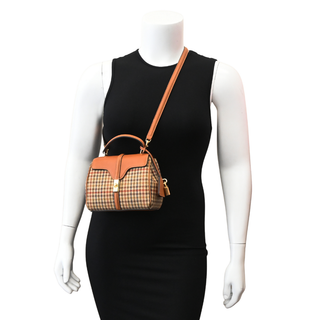 CELINE | Mini 16 Tweed & Calfskin Top Handle Bag