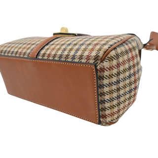 Mini 16 Tweed & Calfskin Top Handle Bag