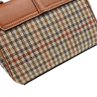 Mini 16 Tweed & Calfskin Top Handle Bag