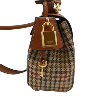 Mini 16 Tweed & Calfskin Top Handle Bag