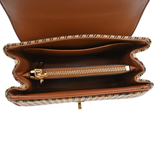Mini 16 Tweed & Calfskin Top Handle Bag