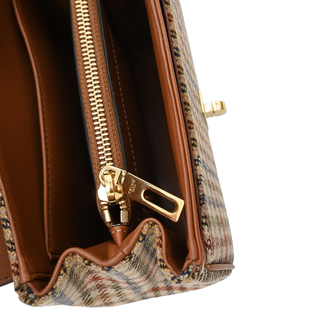 Mini 16 Tweed & Calfskin Top Handle Bag