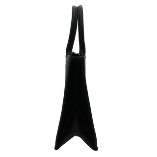 Black Leather Book Tote Bag