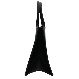 Black Leather Book Tote Bag