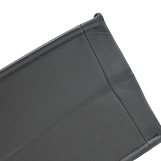 Black Leather Book Tote Bag
