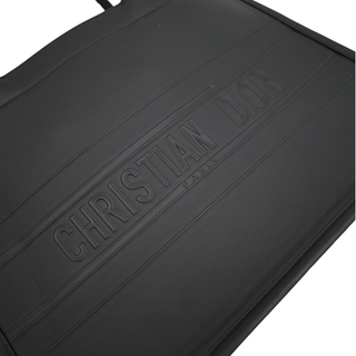 Black Leather Book Tote Bag