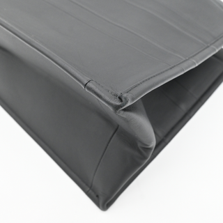 Black Leather Book Tote Bag