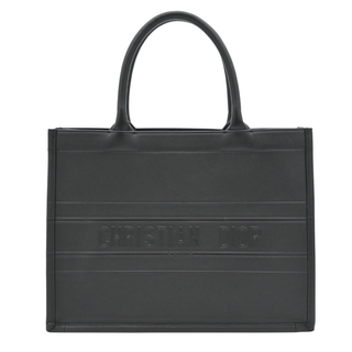 Black Leather Book Tote Bag