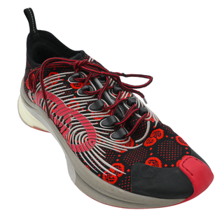 Black Red Run GG Knit Sneakers