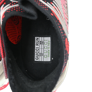 Black Red Run GG Knit Sneakers