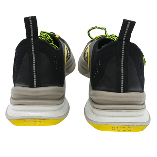 Black Yellow Run Knit Sneakers