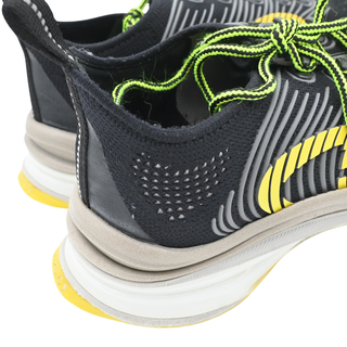 Black Yellow Run Knit Sneakers
