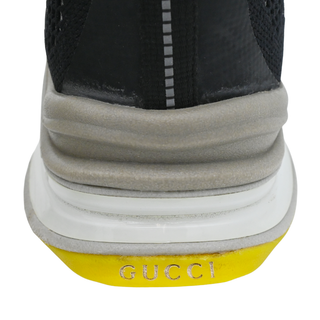 Black Yellow Run Knit Sneakers