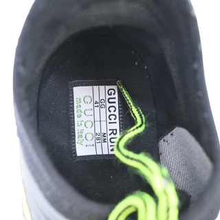Black Yellow Run Knit Sneakers