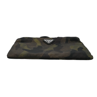 PRADA | Camouflage Tessuto Nylon Zip Wristlet Pouch